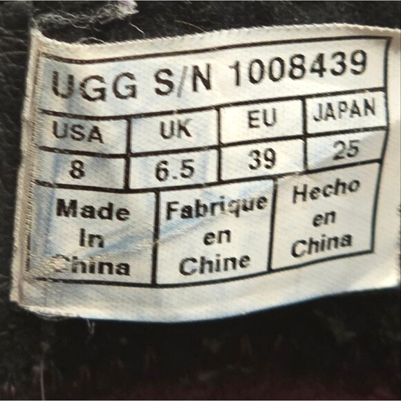 UGG Boots Womens Size 8 SIMMENS S/N 1008439 Combat Moto Biker Boots - Picture 4 of 6